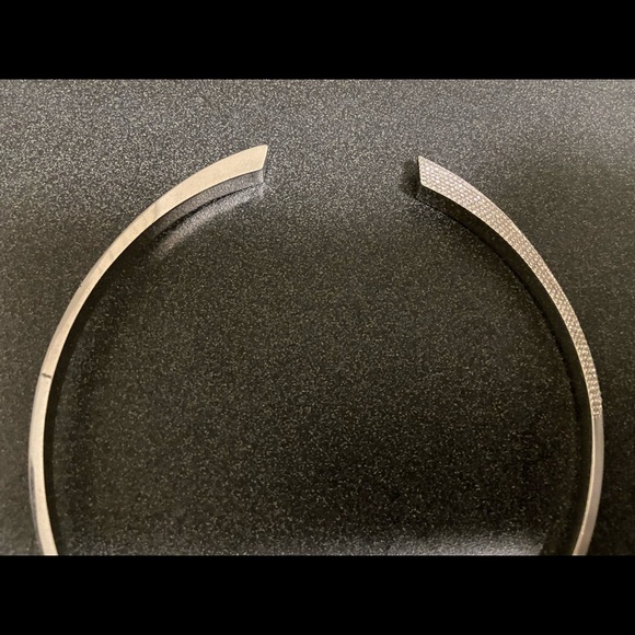 BCBG Silver and Diamond Choker Necklace - Picture 2 of 4